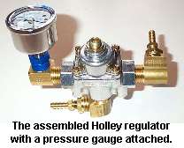 Holly regulator wih pressure gauge