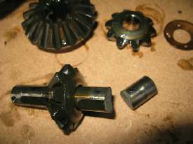 Broken differential pinion shaft