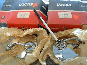 Lucas single bolt mirror, OEM