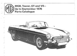 Service Parts List MGB