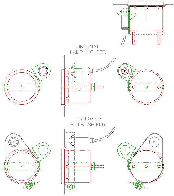 lamp shield layout