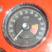 Late MGA tachometer