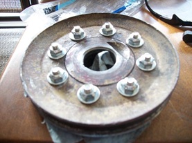 crankshaft pulley screwed together