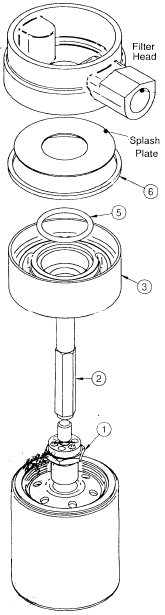 Spin on oil filter adapter