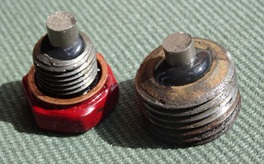magnetic drain plugs, engine sump and gearbox, MGA 1500-1600-1622