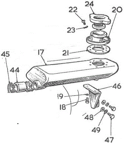 MGA Twin Cam header tank installation