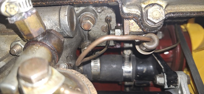 MGA Twin Cam ignition control pipe