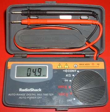 Digital multi-meter, pocket size, opened