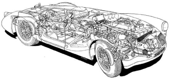 ex182 Le Mans car cutaway