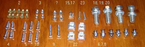 Moss Motors screw set